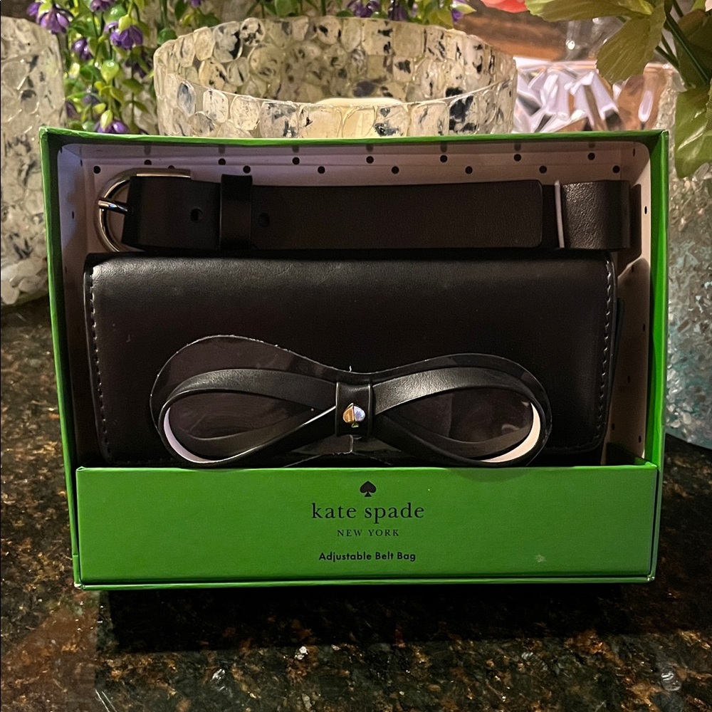 Kate Spade Black Belt Bag with Bow Detail - Picture 3 of 6